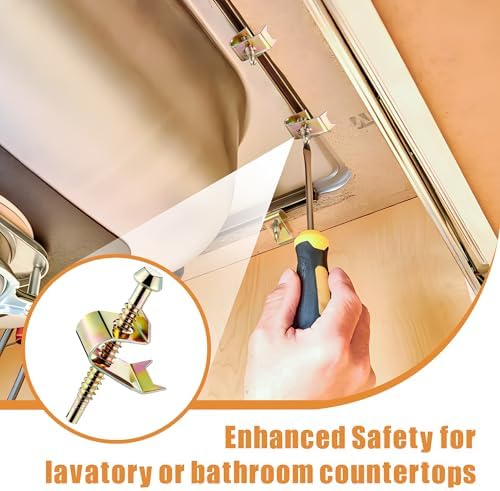 14 Pack Undermount Sink Clips, Countertops up to 1-1/2" Thick - Image 6