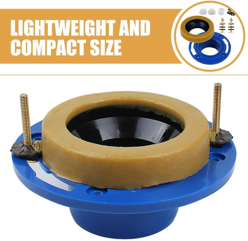 Toilet Flange with Wax Ring Toilet Wax Ring Replacement Kit Installation Kit - Image 6