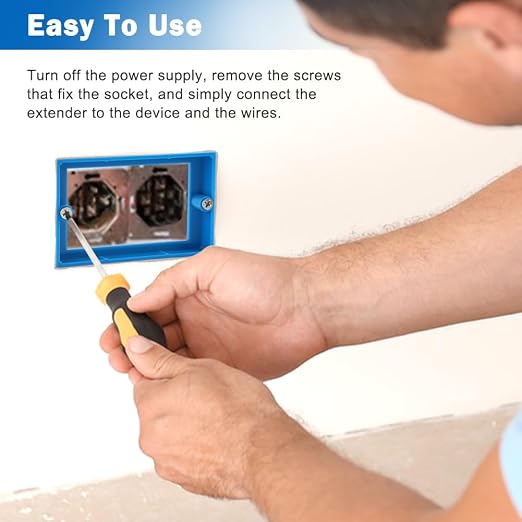 6pcs 3/4" Single Gang Outlet Box Extenders - Image 7