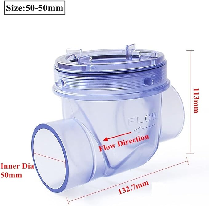 GERRIT Ball Valve, 50mm PVC Check Valve, Kitchen Sewer Pipe Anti-Backflow - Image 3