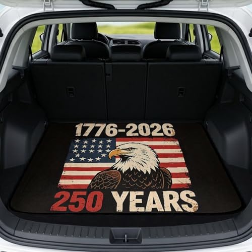 250 Years American Eagle Stroller Trunk Mat Universal Waterproof Cargo Liner by Darisoco
