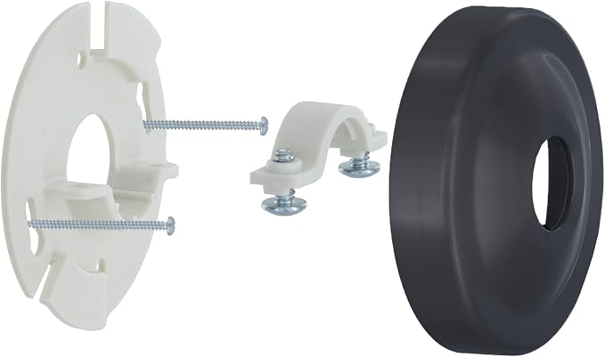Danco 12009 Shower Arm Stabilizer Bracket and Flange Cover, 3.1 Inch, Matte by DANCO
