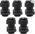 AIRTAK5-Pack 1/2" NPT Cable Glands, IP68 Waterproof Nylon PA66 Strain Relief by AIRTAK