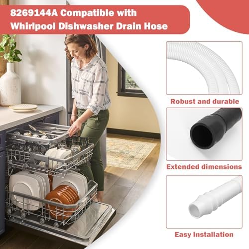 8269144A Dishwasher Drain Hose Extension Compatible - Image 3