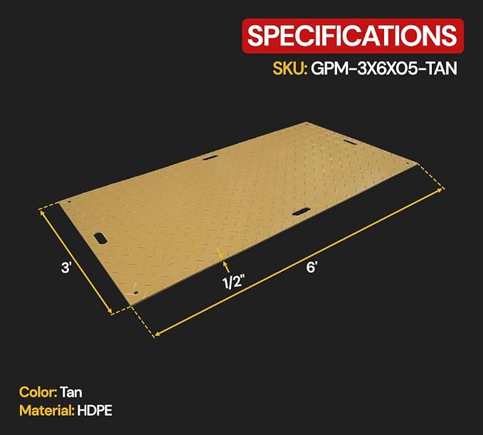 Mytee Products 3' x 6' Ground Protection Mats - Image 4