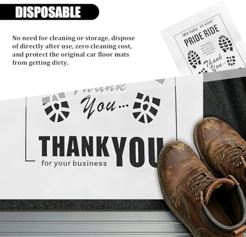 50PCS 16 x 20 Car Paper Floor Mat, Disposable Kraft Paper Vehicle Floor Foot - Image 6
