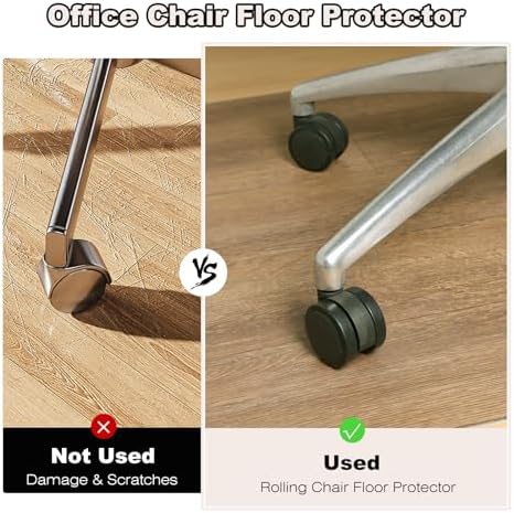 6' x 9' Wood Grain Vinyl Floor Mat Non-Slip, Easy Clean Vinyl Rug - Image 5