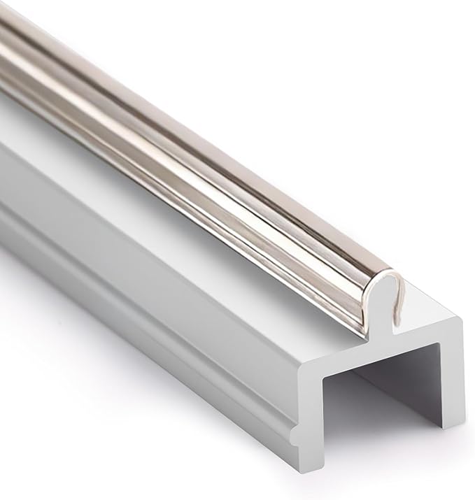 Stainless Steel Cover Anodized Aluminium Body Sliding Screen Door Bottom Track by OTIIALOT