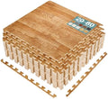 Sorbus Interlocking Wood Grain Foam Floor Tiles by Sorbus
