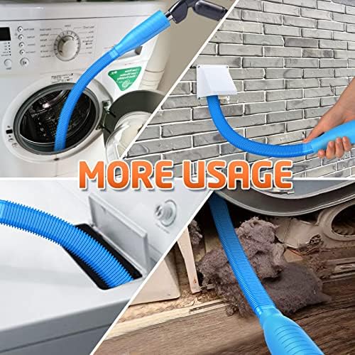 PetOde Dryer Vent Cleaner Kit – Dryer Vent Vacuum Hose Attachment Blue - Image 2