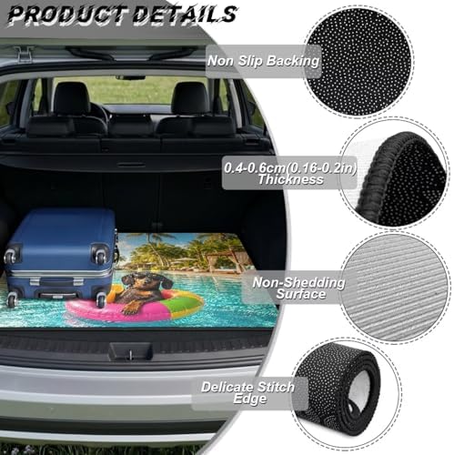 ELEQIN Funny Dachshund Car Trunk Mat Cargo Liner - Image 6