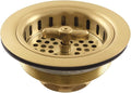Kingston K212BB Spin andSeal Sink Basket Strainer, Brushed Brass by Kingston