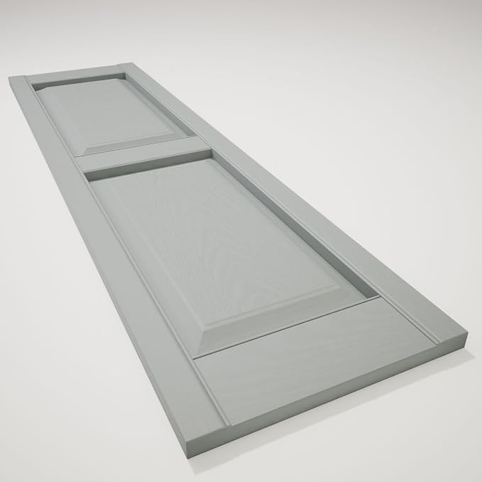 12 in. W x 43 in. H Builders Edge, Standard Two Equal Panels, Raised Panel - Image 6