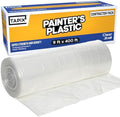 Painter's Plastic Film, High Density Painters Plastic Sheeting Roll in Box by Tapix
