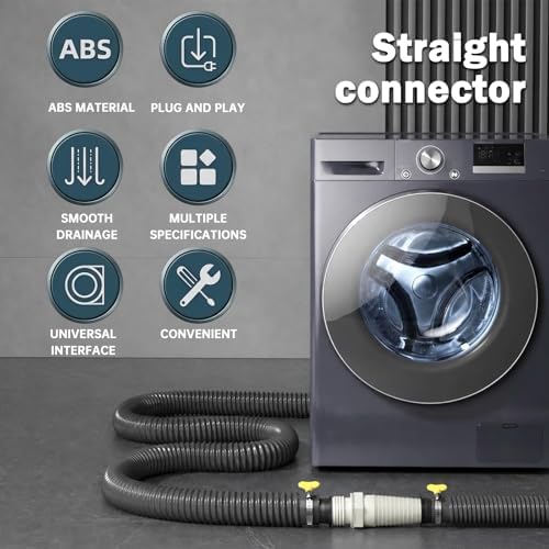 Universal Drain Pipe Connector, Washing Machine Drain Hose Extension Fitting - Image 3