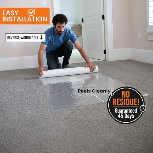 CarpetTect Floor Protection 24" x 200' | Heavy-Duty 4Mil Carpet Protection Film - Image 6