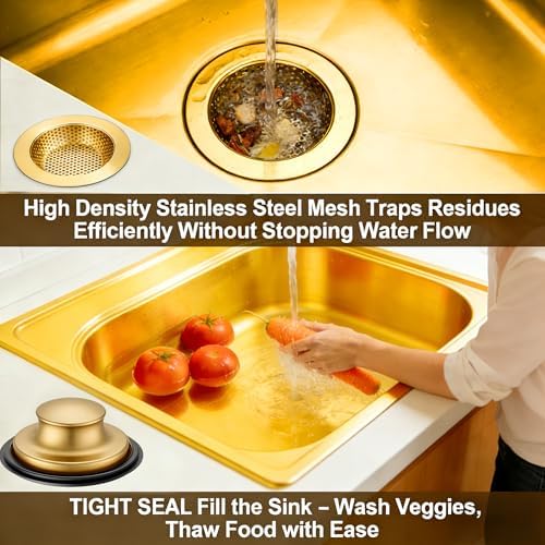 Garbage Disposal Flange 5-Piece Kit, 3.5" Putty-Free Leak-Proof Sink Stopper by - Image 5