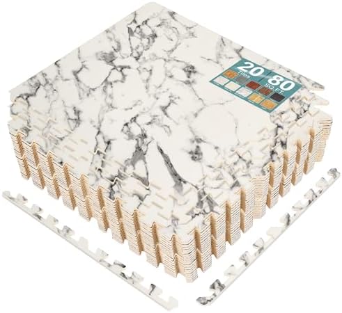 Sorbus Interlocking Wood Grain Foam Floor Tiles by Sorbus