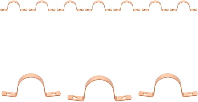 10 Pack Niikappu Copper Pipe Strap Clamp Hanger by Unknown