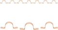 10 Pack Niikappu Copper Pipe Strap Clamp Hanger by Unknown