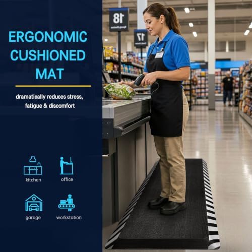 FEATOL Anti Fatigue Mat Industrial, Ergonomic Standing Floor Mat - Image 4