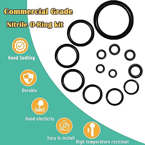 XBVV 1020 Pcs O Ring Kit 20 Size Nitrile Rubber O Ring Assortment Set - Image 5