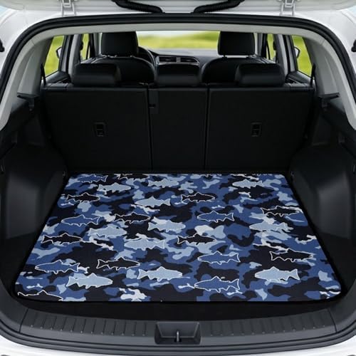 Fish Camo Universal Cargo Liner 29"x39" by Mintulipy