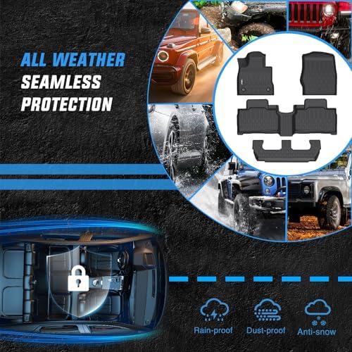 Nilight TPE Floor Mats for Ford Explorer 7 Seats - Image 5
