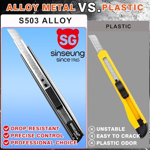 9mm Alloy Utility Knife Retractable - Image 6
