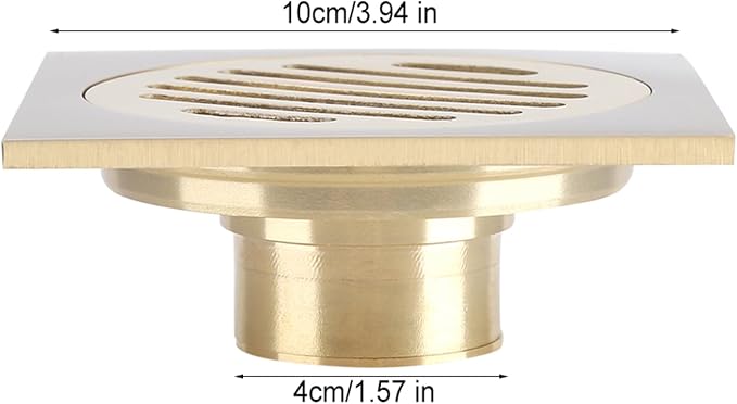 flexman Floor Drain, Brass Great Stripe Round Hole Drain Pipe Household Tool - Image 5