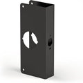 Door Knob Reinforcement Plate, Matte Black, Fits 1-3/8" Doors, 2-3/8" Backset by NAUBEA