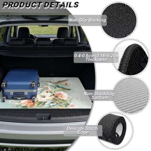ELEQIN Cargo Mats for Back of SUV Sedan Truck, All Weather Heavy Duty Trunk Mat - Image 6