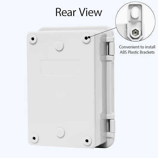Junction Box, ABS Plastic IP65 Waterproof Dustproof Universal Electrical - Image 6