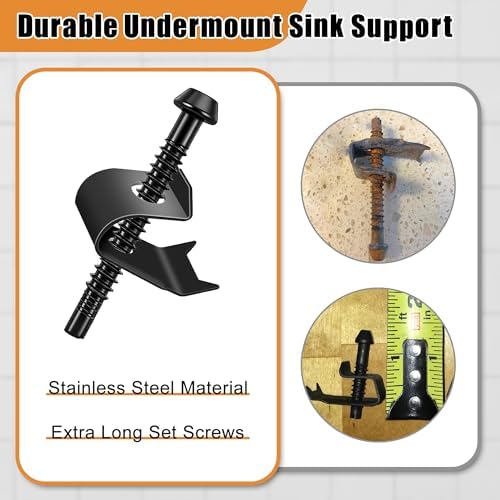 14 Pack Undermount Sink Clips, Countertops up to 1-1/2" Thick - Image 4