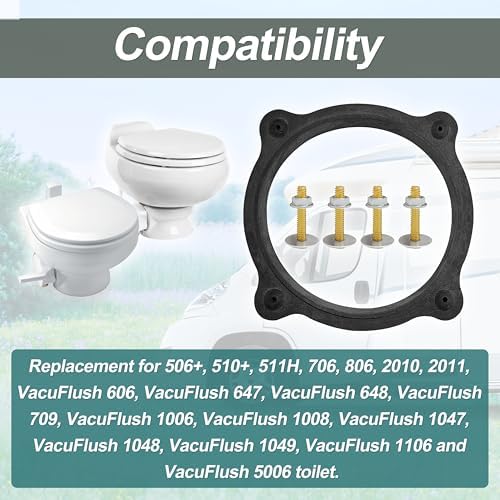 385310063 Floor Flange Seal and Mounting Kit Compatible - Image 4