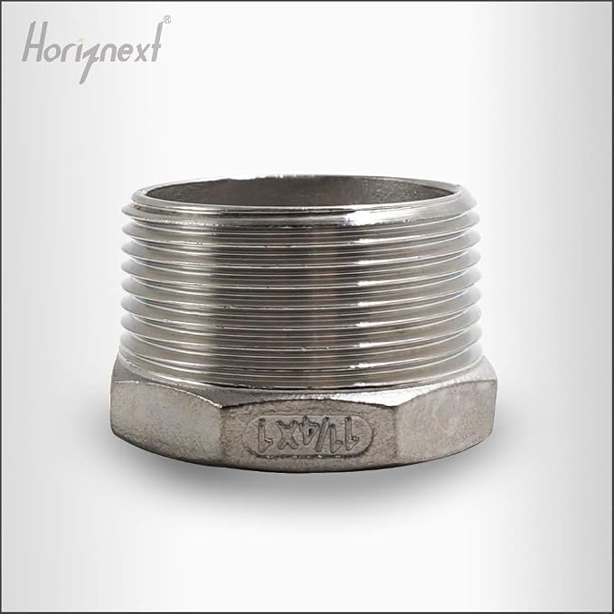 Reducing Bushing Pipe Adapter 1-1/4 MIP x 1 FIP, 304 SS - Image 5