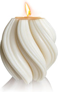 Spiral Swirl Candle Beautiful Handmade Pillar Scented Soy Wax, home decor by JDHSilicone