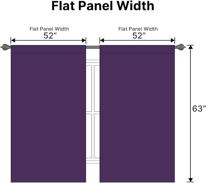 H.VERSAILTEX Blackout Curtains Thermal Insulated Window Treatment Panels Room - Image 7