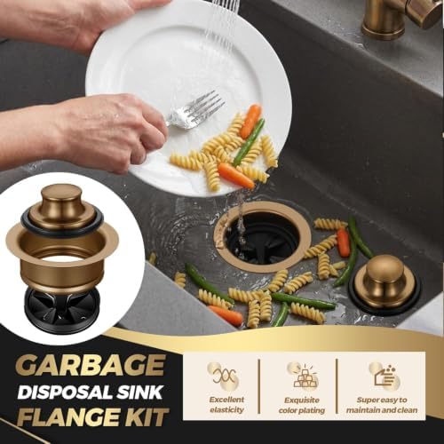 Garbage Disposal Flange Stopper Plug, Kitchen Sink Drain Strainer Assembly - Image 5