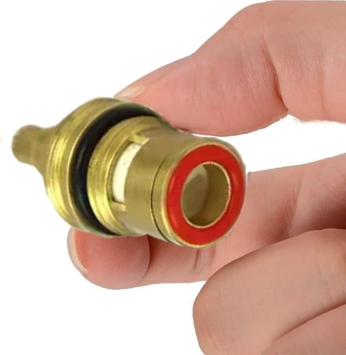 Faucet Valves, Brass Ceramic Stem Disc Cartridge Replacement Quarter Turn 1/2" - Image 7
