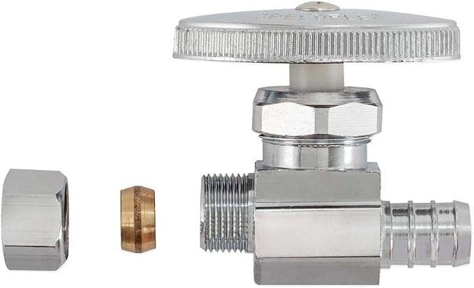 Eastman Multi-Turn Straight Stop Valve, 1/2 Inch PEX Crimp x 3/8 Inch OD - Image 5