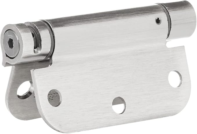 Amazon Basics Self-Closing Door Hinge, 3.5 Inch x 3.5 Inch, 5/8-Inch Radius - Image 2