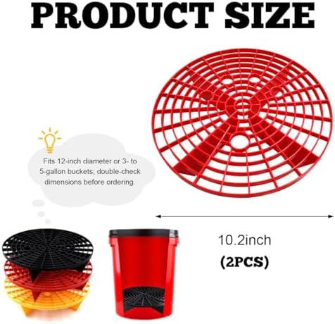 Yourkar 2 PCS Car Wash Bucket Inserts, Plastic Vehicle Wash Bucket Insert - Image 2