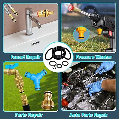 KEZE 780 PCS Rubber Washer Assortment Kit 14 Size Water Hose Washers and 18 - Image 6