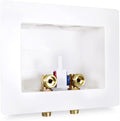 Highcraft Washing Machine Outlet Box Dual Drain, 1/2" Press Connection Valve by Highcraft