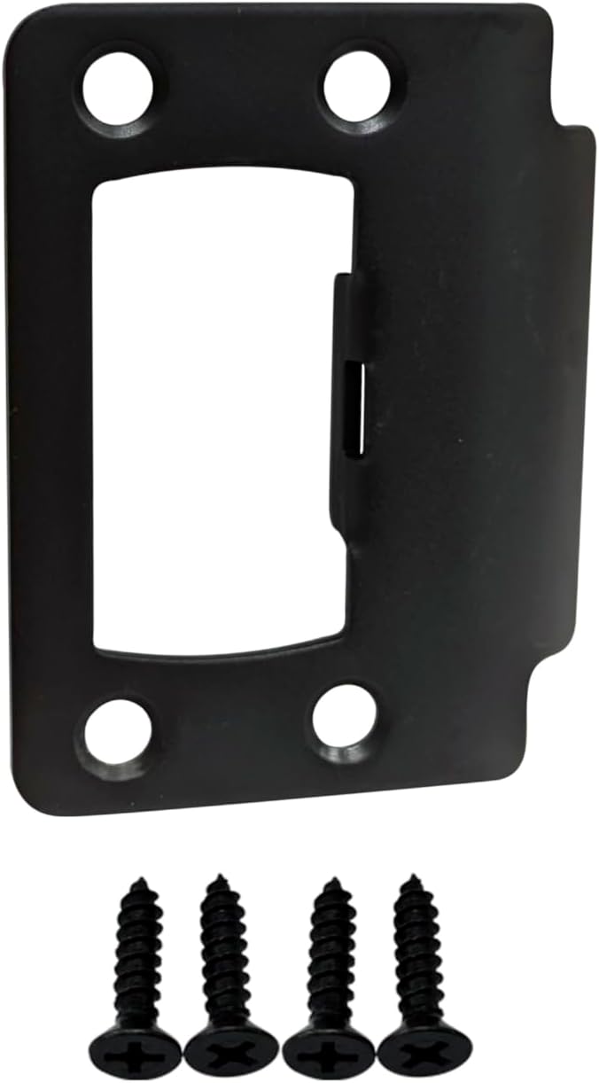 Solid Brass Door Latch Restorer Strike Plate, Universal Door Lock Plate by QCAAHardware