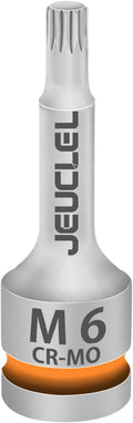 M6 Triple Square Impact Spline Bit Socket, 6mm 1/2" Drive Socket | 12 Point by JEUCLEL