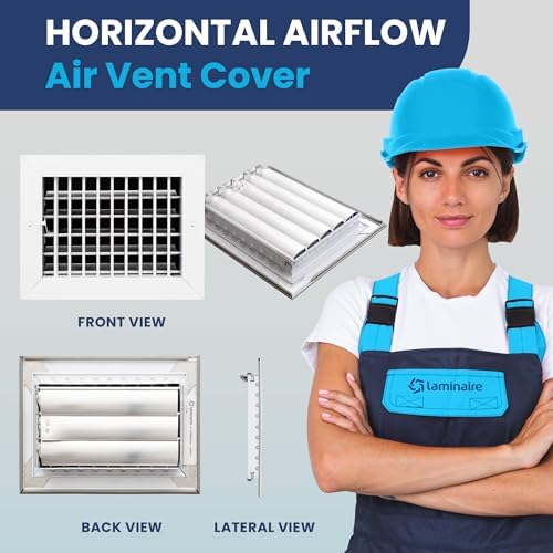 8" x 6" Duct Hole Adjustable Vent Cover - Image 2