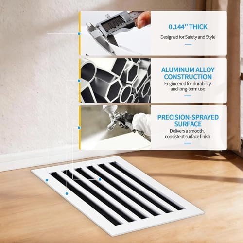 16x12 Modern AC Vent Cover, Decorative Air Vent Register Grille - Image 5