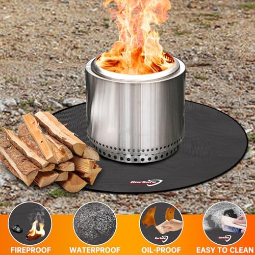 DocSafe 36" Fire Pit Mat for Solo Stove Bonfire, 4 Layers Double-Sided - Image 5